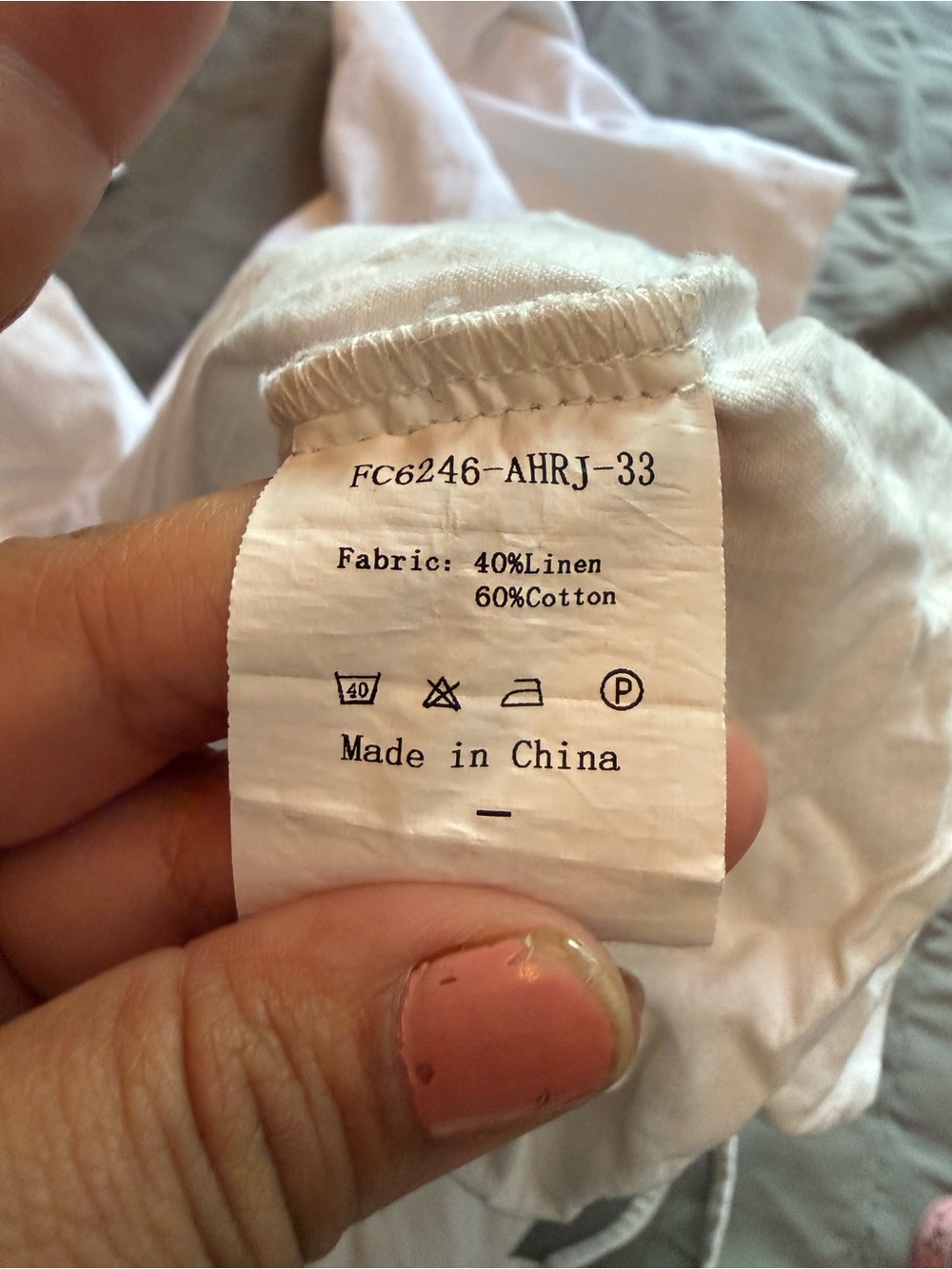 Women’s Lightweight White Drawstring Lounge Pants - Picture 7 of 7